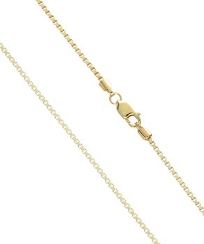 Złoty łańcuszek Kostka 585, 1mm.jpg